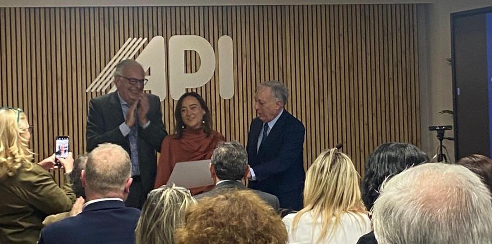 Octavio López, en el Colegio de Agentes de la Propiedad Inmobiliaria de Aragón.