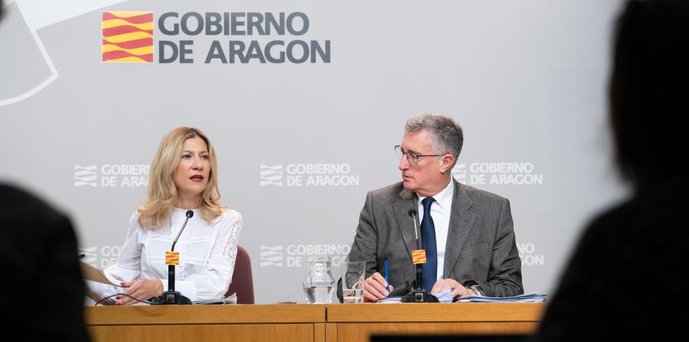 Rueda de prensa Consejo de Gobierno. Mar Vaquero y Manuel Blasco