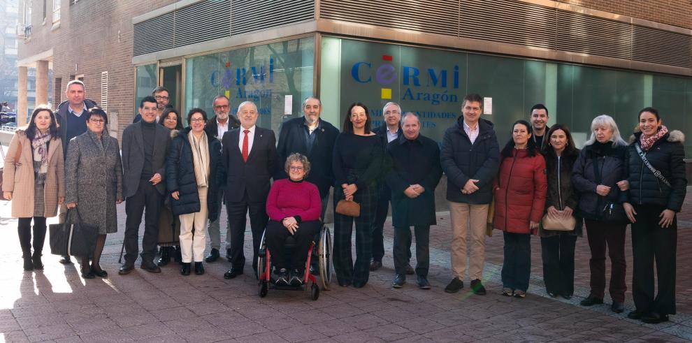 Visita a las sedes de PLENA INCLUSIÓN Aragón y de CERMI Aragón.