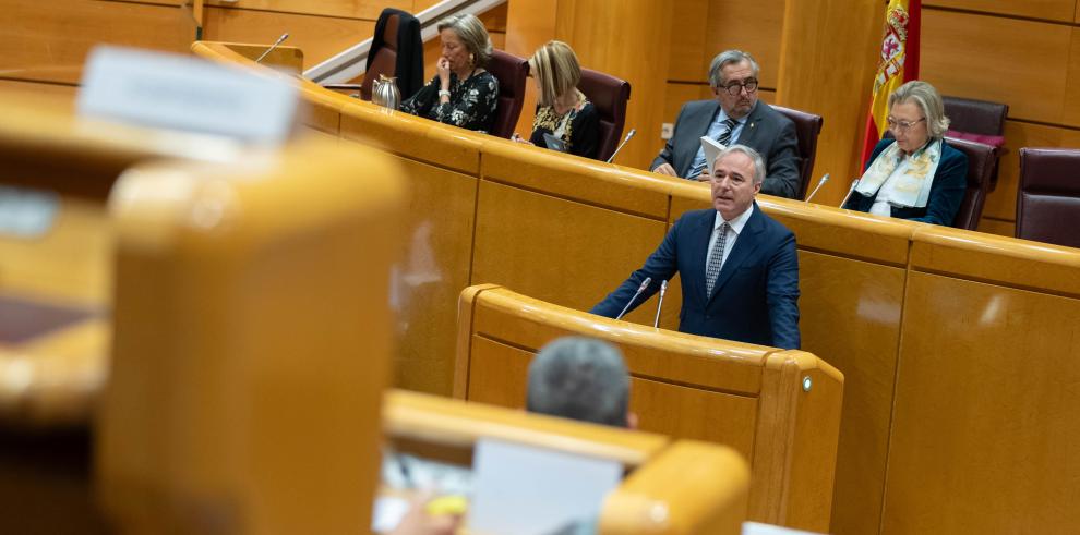 Azcón interviene en la Comisión General de las Comunidades Autónomas en el Senado