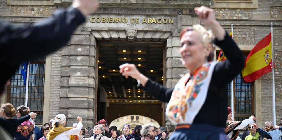 Celebración del Día de Aragón en el edificio Pignatelli.