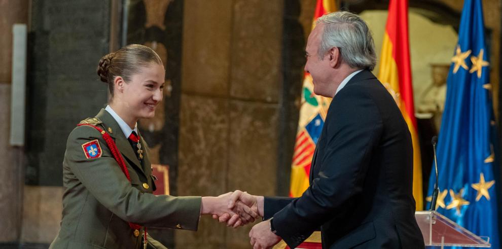 La Princesa Leonor recibe la Medalla de Aragón