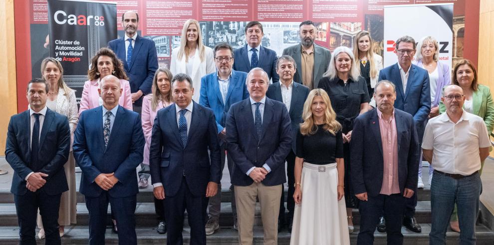 Azcón y Vaquero participan en la primera reunión del Observatorio Aragonés del Sector de la Automoción