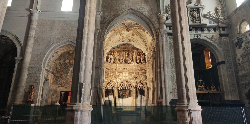 Interior de la Basílica de Santa María de Daroca.