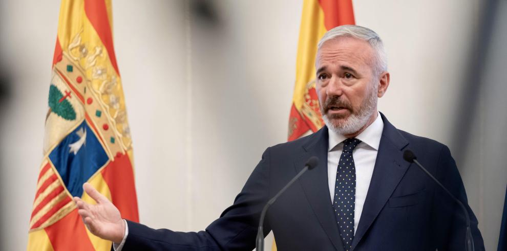 Rueda de prensa del presidente Azcón tras la celebración del primer Consejo de Gobierno.