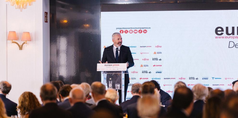 El presidente Azcón, en los Desayunos Informativos de Europa Press.