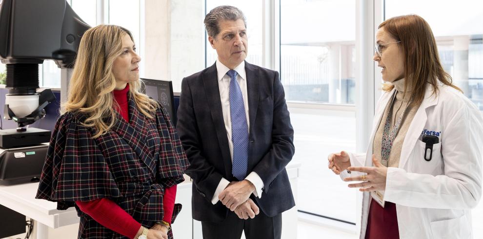La vicepresidenta, Mar Vaquero, durante la visita a Fersa