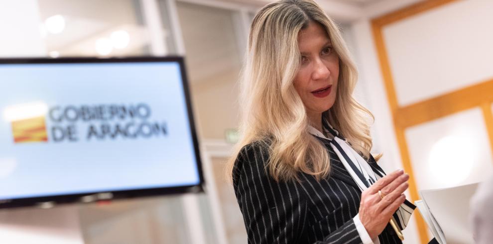 la vicepresidenta Mar Vaquero evaluando la votación de hoy en el Congreso sobre la financiación autonómica y la despoblación.