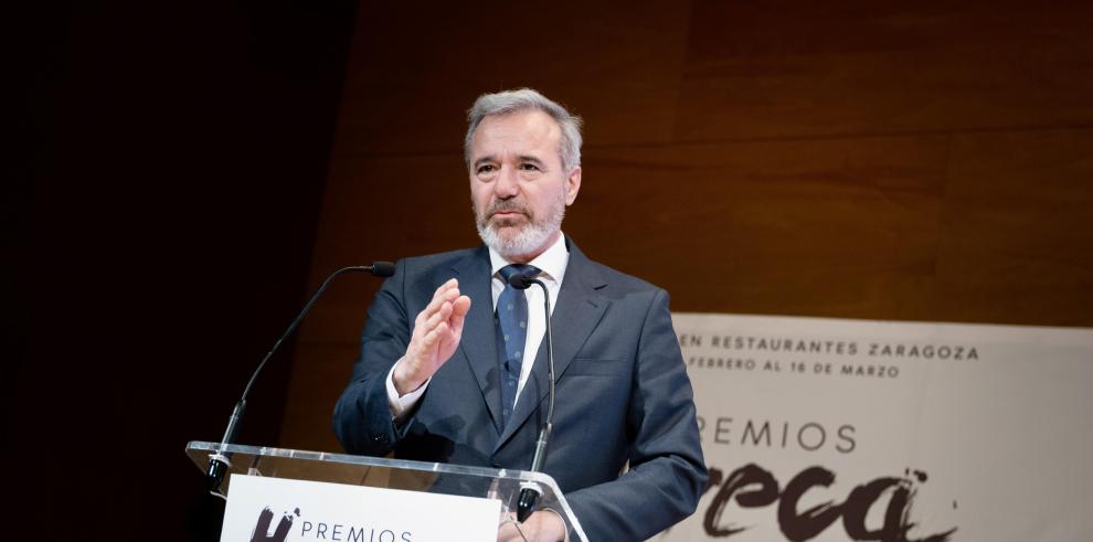 El presidente Azcón interviene en los Premios Horeca 2025.