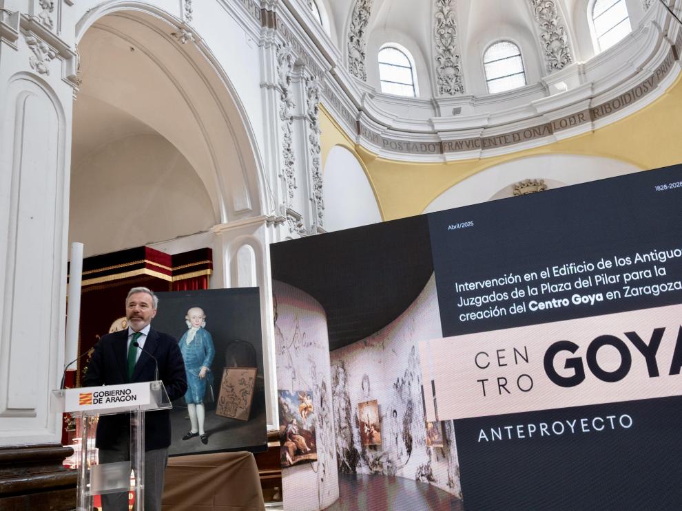 Imagen del artículo El presidente Azcón anuncia que el Centro Goya será una realidad en el primer semestre de 2027