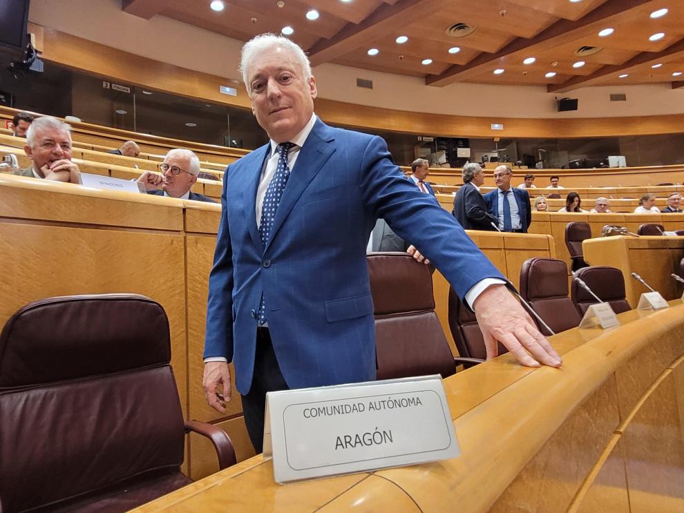 Octavio López, hoy en el Senado.