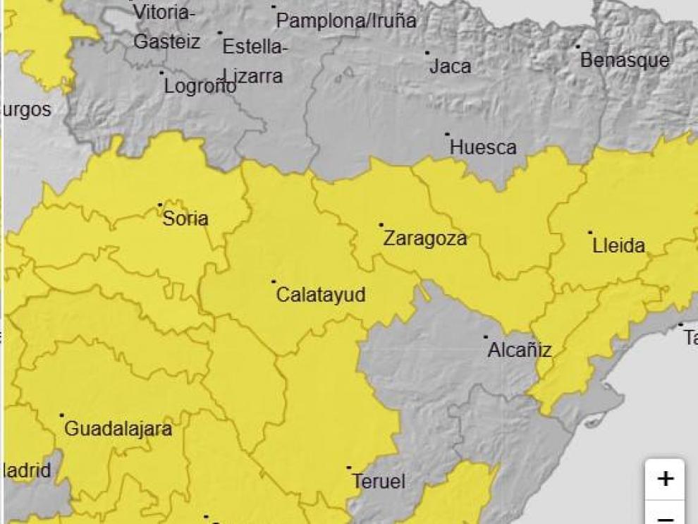 Mapa para este lunes día 5