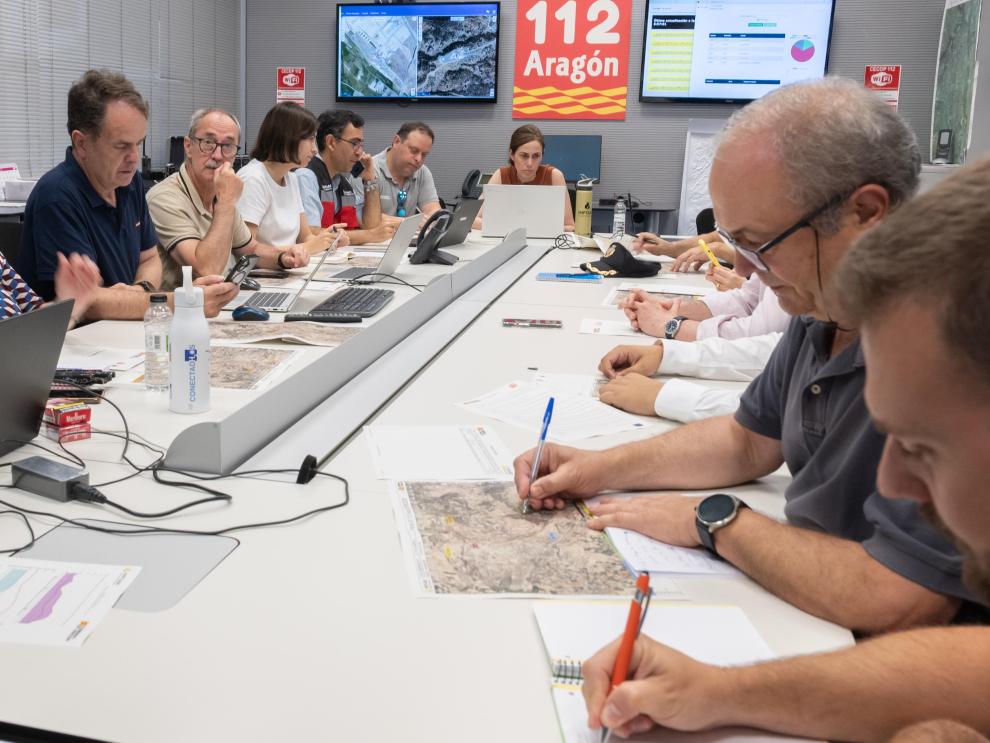 Reunión del CECOPI este viernes por la mañana en la Sala de Crisis del 112.