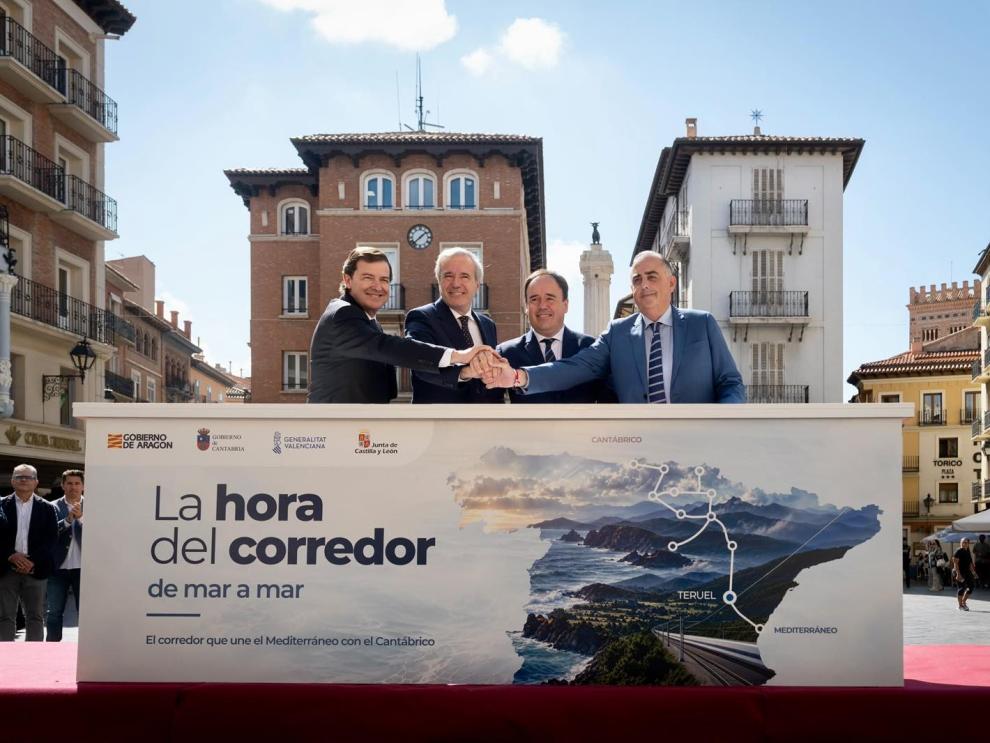 La Declaración de Teruel exige al Gobierno de España un Corredor Cantábrico-Mediterráneo de altas prestaciones en todo su recorrido.