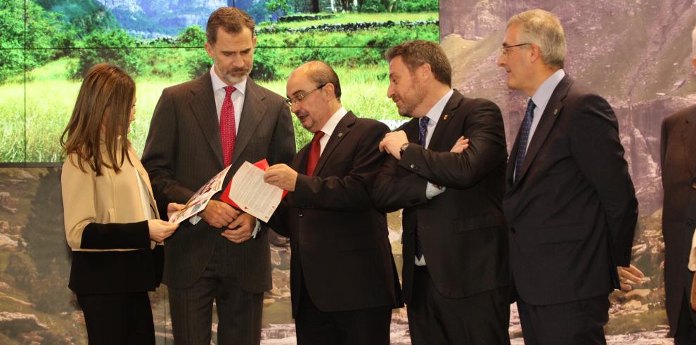 El Presidente de Aragón ofrece a los Reyes presidir el comité de honor del Centenario del Parque de Ordesa