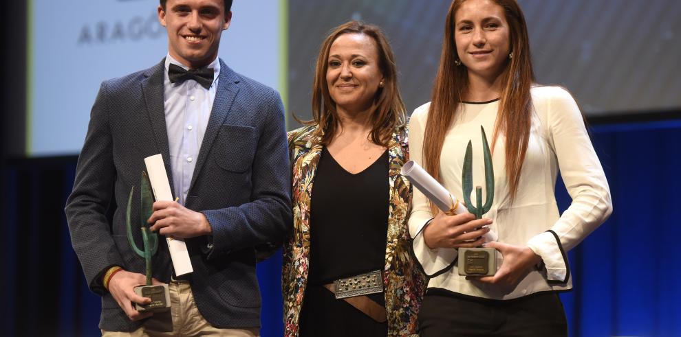 La jugadora de hockey Begoña García y el atleta Carlos Mayo, mejores Deportistas Aragoneses 2017