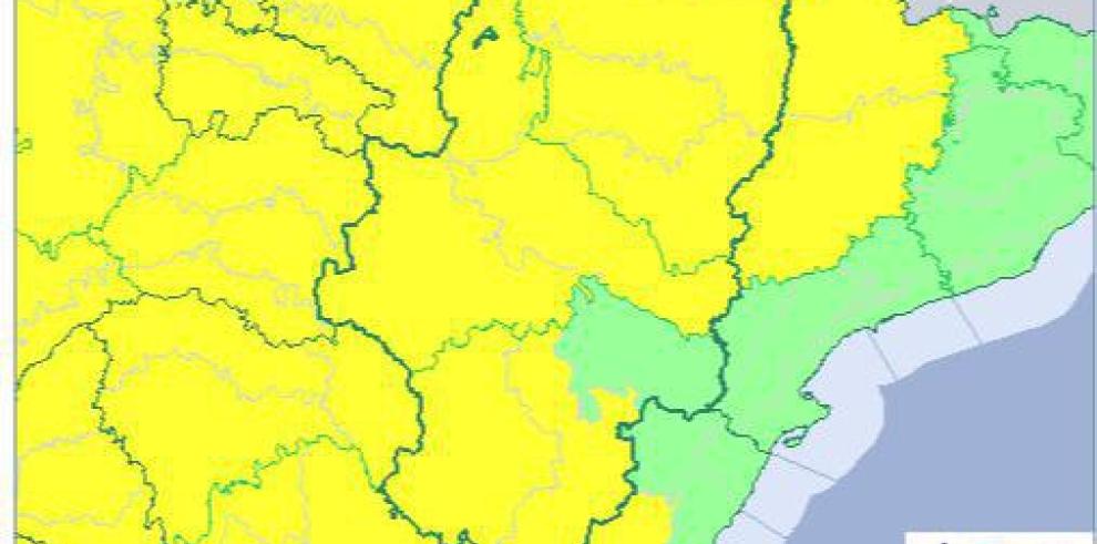 AMPLIACIÓN Aviso amarillo por lluvias y tormentas