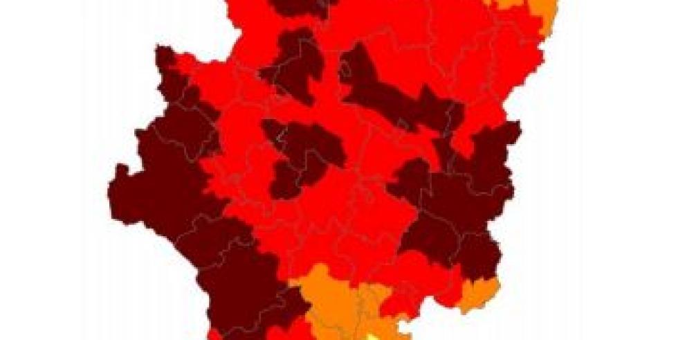 Máximo riesgo de incendios forestales en buena parte de Aragón