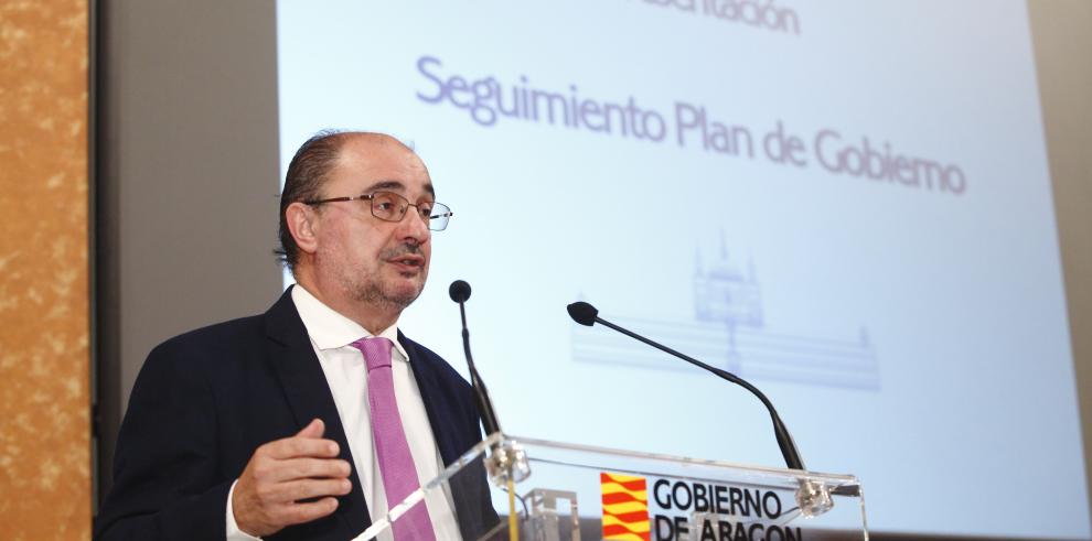 Javier Lambán asegura que Aragón está en la vanguardia en transparencia y ética pública