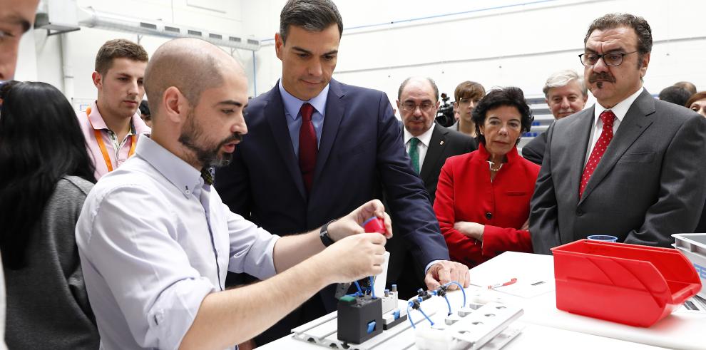 Aragón lidera la Formación Profesional con la primera fábrica de aprendizaje de España, un campus tecnológico y un núcleo formativo en energías renovables