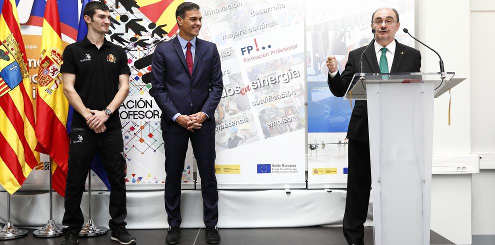 Aragón lidera la Formación Profesional con la primera fábrica de aprendizaje de España, un campus tecnológico y un núcleo formativo en energías renovables