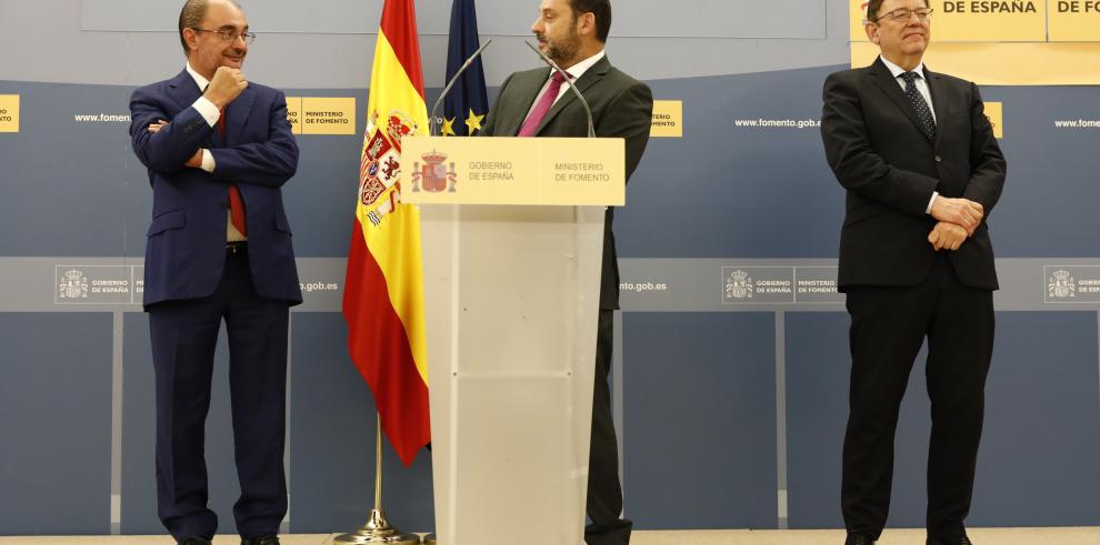 Frente común del Gobierno de España con Aragón y Valencia para impulsar el Corredor Cantábrico-Mediterráneo