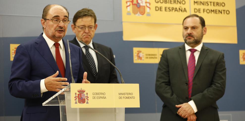 Frente común del Gobierno de España con Aragón y Valencia para impulsar el Corredor Cantábrico-Mediterráneo