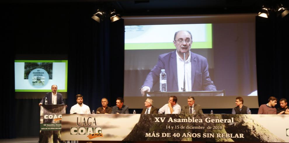 Lambán anuncia en la clausura de la asamblea de la UAGA una nueva convocatoria de ayudas de 20 millones para incorporar jóvenes agricultores y modernizar el sector