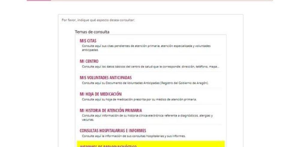 Los usuarios de SaludInforma pueden acceder ya a los informes de radiología