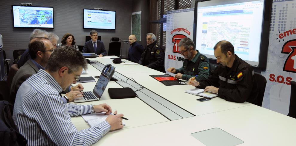 Guillén pide a los ciudadanos “máxima prudencia” ante la inminente llegada a Aragón de la cuarta borrasca en esta semana