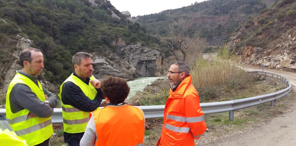 Soro visita el operativo de carreteras de la A-132