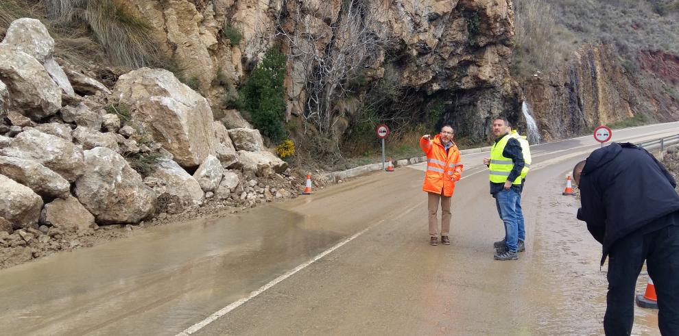 Soro visita el operativo de carreteras de la A-132