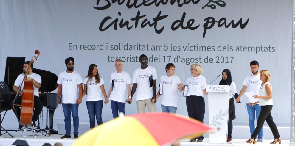 Aragón, presente en el homenaje a las víctimas del atentado terrorista de Barcelona