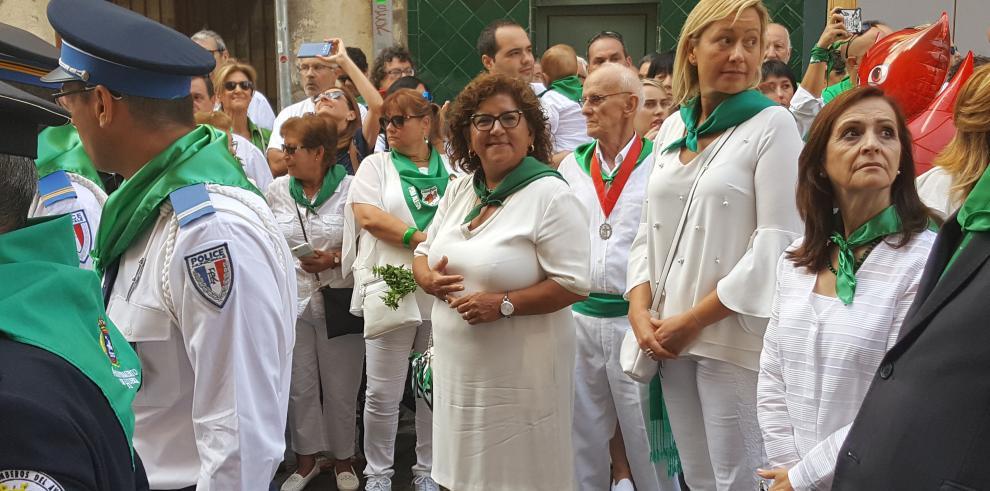 La consejera Gastón, en el día grande de Huesca