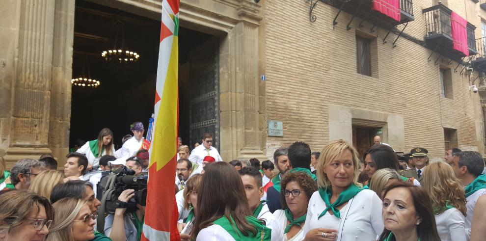 La consejera Gastón, en el día grande de Huesca