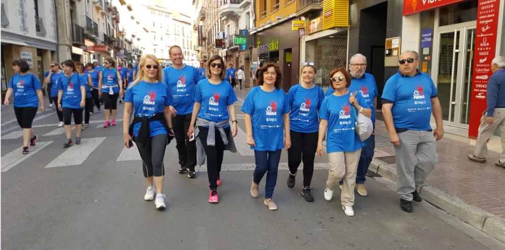 Broto: “La marea azul de la 6ª Marcha Aspace-Huesca es una nueva muestra de la solidaridad altoaragonesa”