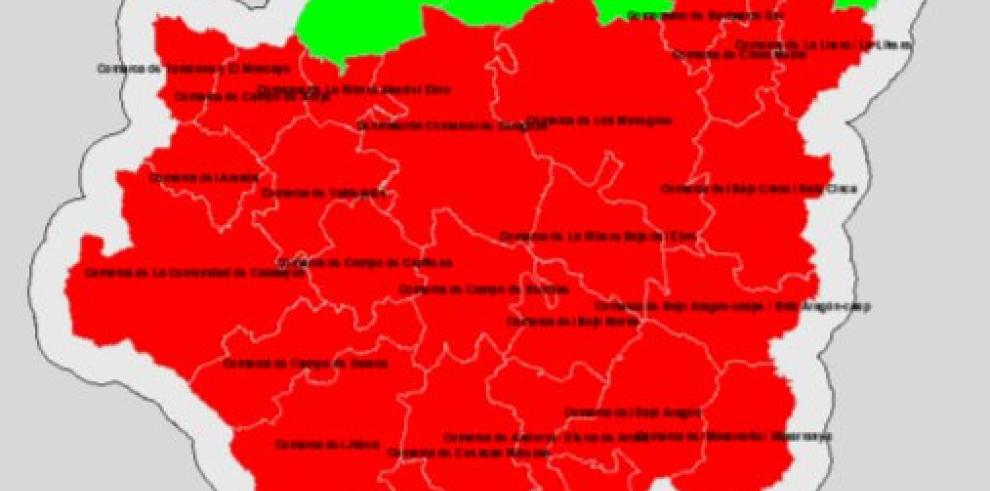 Mapa de Indice de Riesgo de Incendios Forestales 03-01-2018