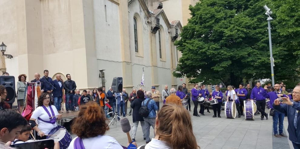 María Victoria Broto asiste al XIII Encuentro de Tambores y Bombos de Aragón en Cerdanyola del Vallés