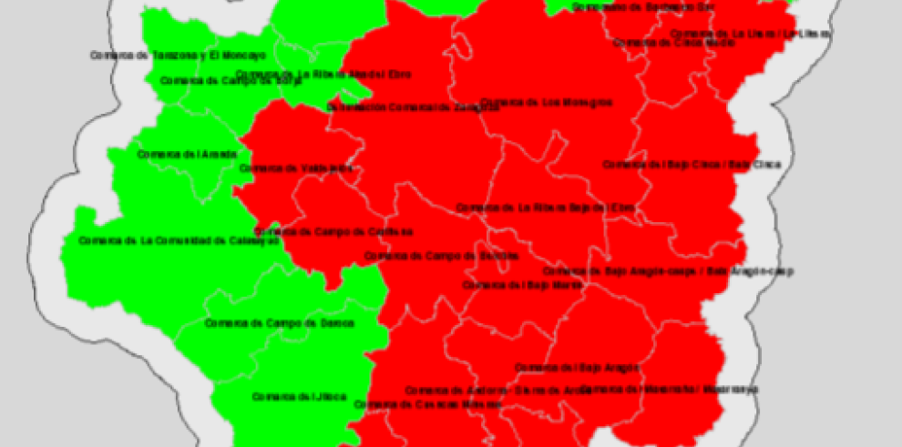 Mapa de índice de riesgo de incendios forestales 17-01-2018