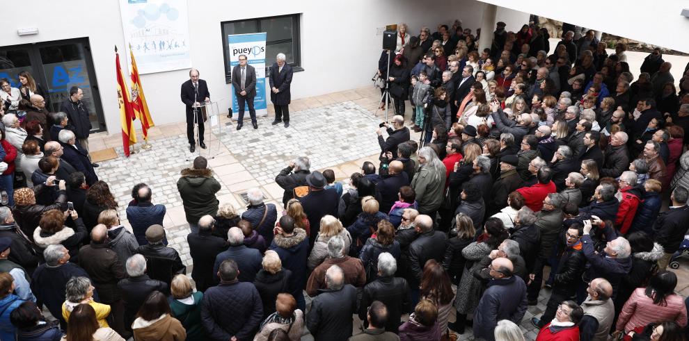 Lambán afirma que Aragón es una comunidad líder en solidaridad en la inauguración del Centro de Ocio Terapéutico de Novallas