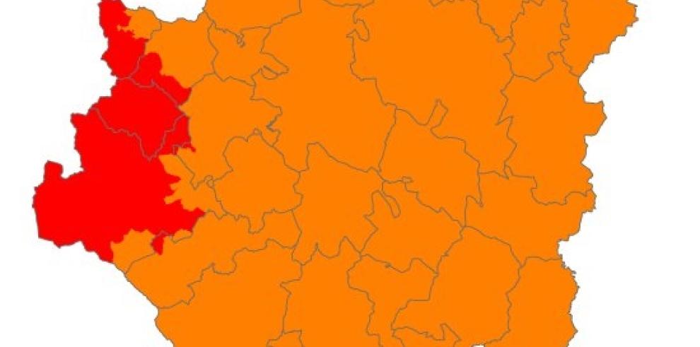 Prealerta roja de incendios en depresión del Jalón, Moncayo y Aranda, Prepirineo Occidental y Somontano Occidental