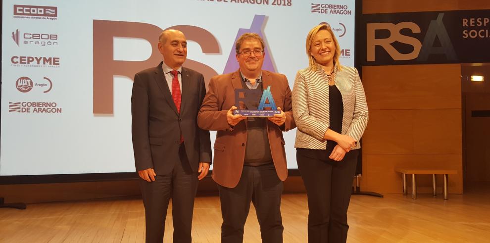 DKV, el Balneario de Ariño, Fundación Rey Ardid y Cris B, premios RSA 2018