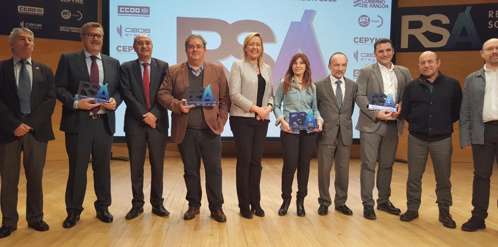 DKV, el Balneario de Ariño, Fundación Rey Ardid y Cris B, premios RSA 2018