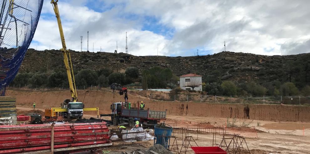 El futuro Hospital de Alcañiz sigue levantando su estructura