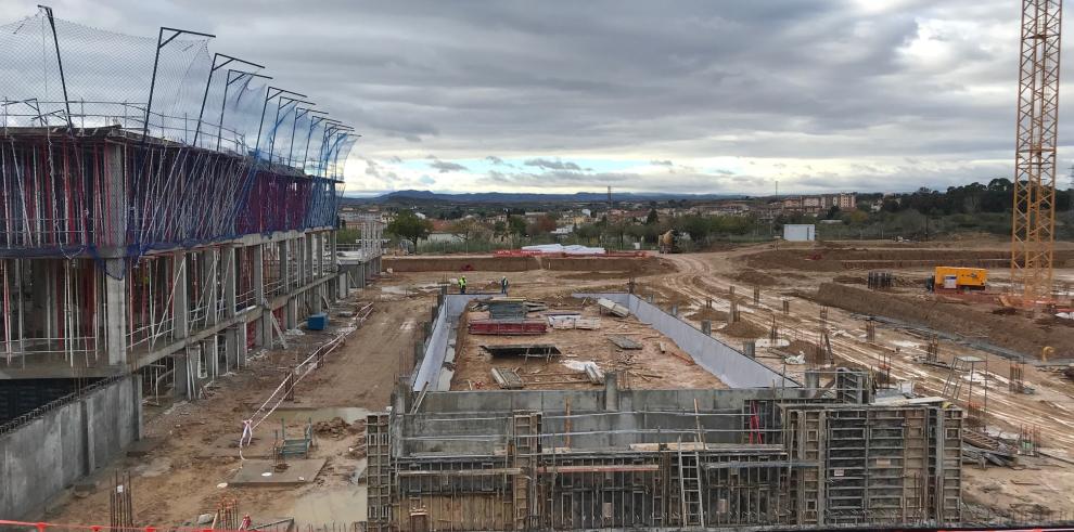 El futuro Hospital de Alcañiz sigue levantando su estructura