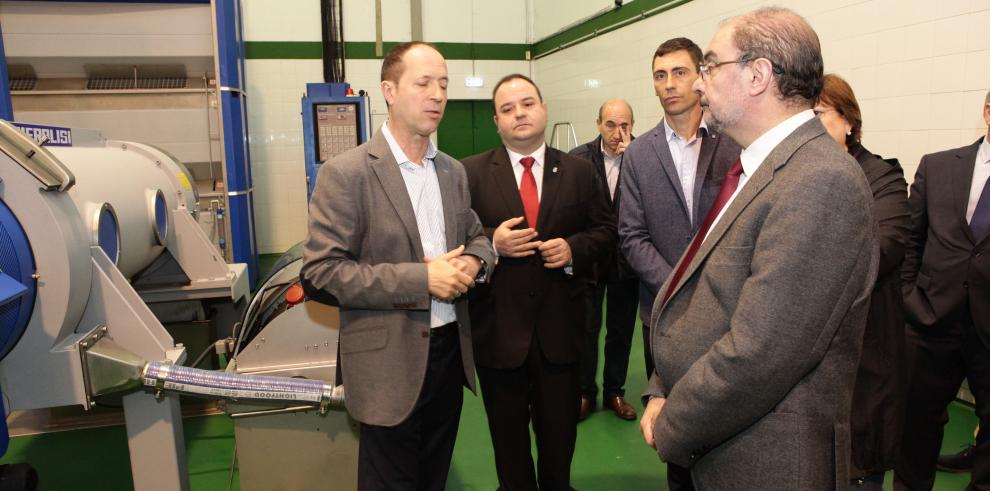 El Presidente de Aragón inaugura la nueva almazara de la Cooperativa de Magallón que permitirá doblar su producción