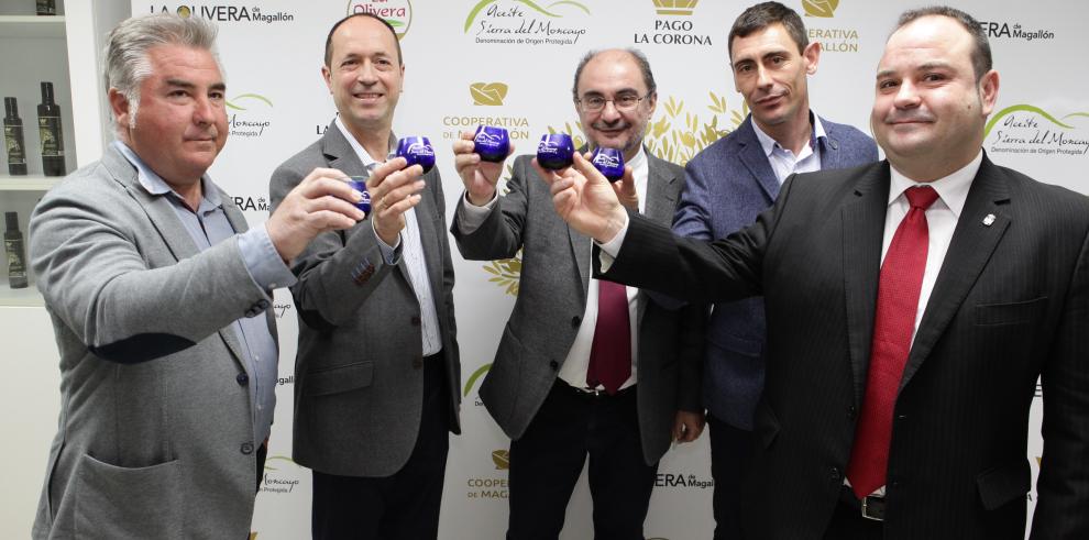 El Presidente de Aragón inaugura la nueva almazara de la Cooperativa de Magallón que permitirá doblar su producción