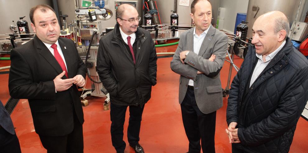 El Presidente de Aragón inaugura la nueva almazara de la Cooperativa de Magallón que permitirá doblar su producción