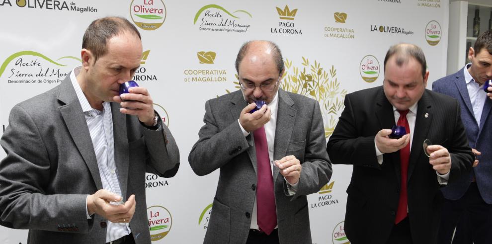 El Presidente de Aragón inaugura la nueva almazara de la Cooperativa de Magallón que permitirá doblar su producción