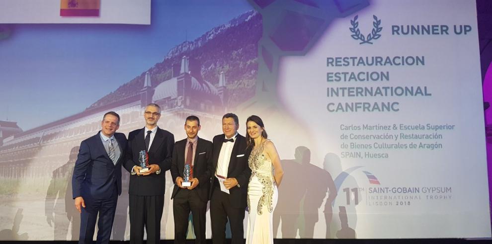 La reconstrucción del vestíbulo de la estación de Canfranc, galardonada con un premio de excelencia internacional